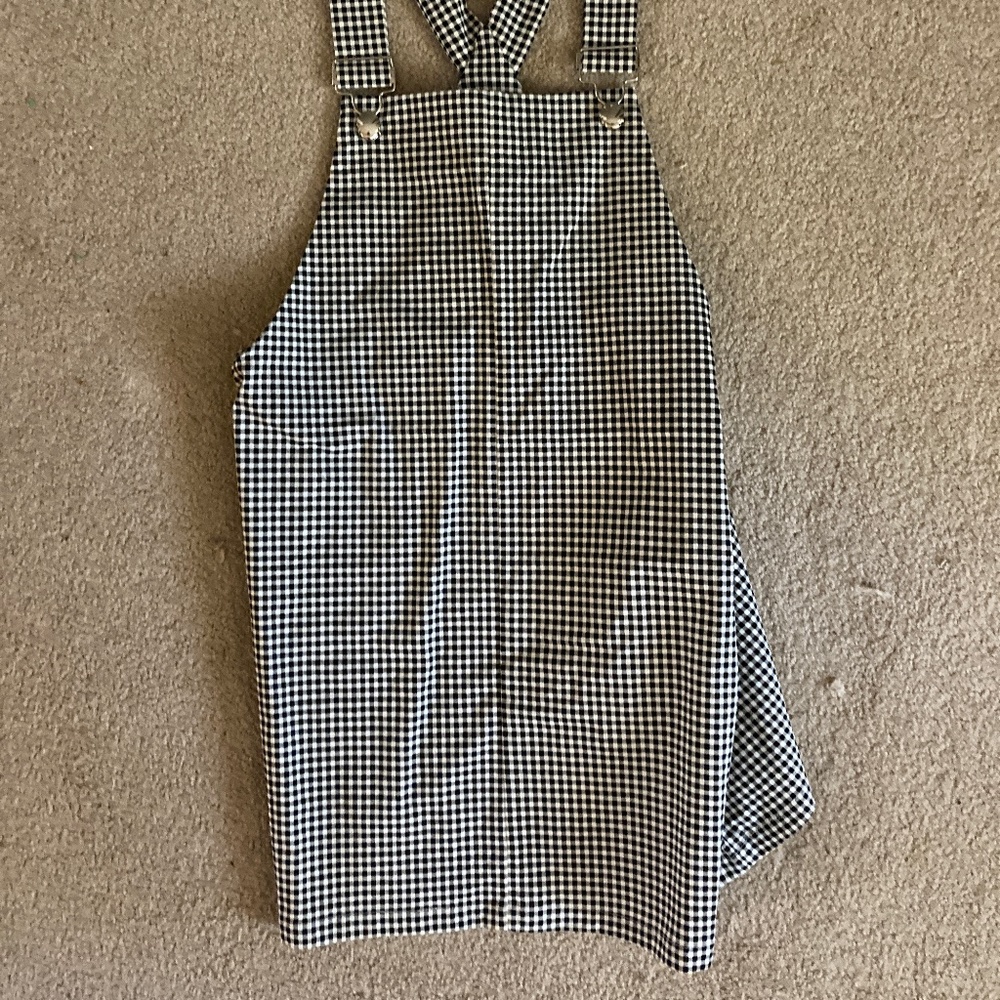 Forever 21 checkered overall dress size large
